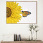 Monarch Butterfly and Sunflower Painting, Prints, and Cards