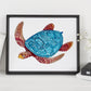 Embossed Sea Turtle Prints and Cards