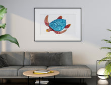 Load image into Gallery viewer, Embossed Sea Turtle Prints and Cards
