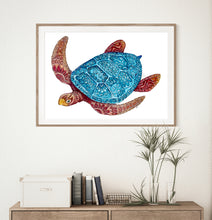 Load image into Gallery viewer, Embossed Sea Turtle Prints and Cards
